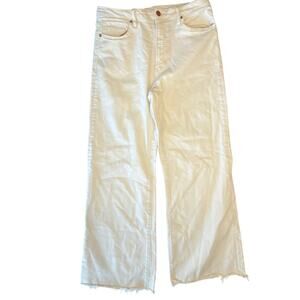 Dear John Fiona High-Rise Wide Leg Jeans in a white or "optic white" wash Sz 31